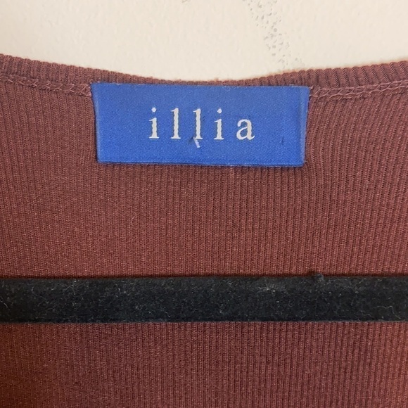 Anthropologie Illia Burgundy Tank Top with Suede Panel Size 6 - Picture 2 of 6